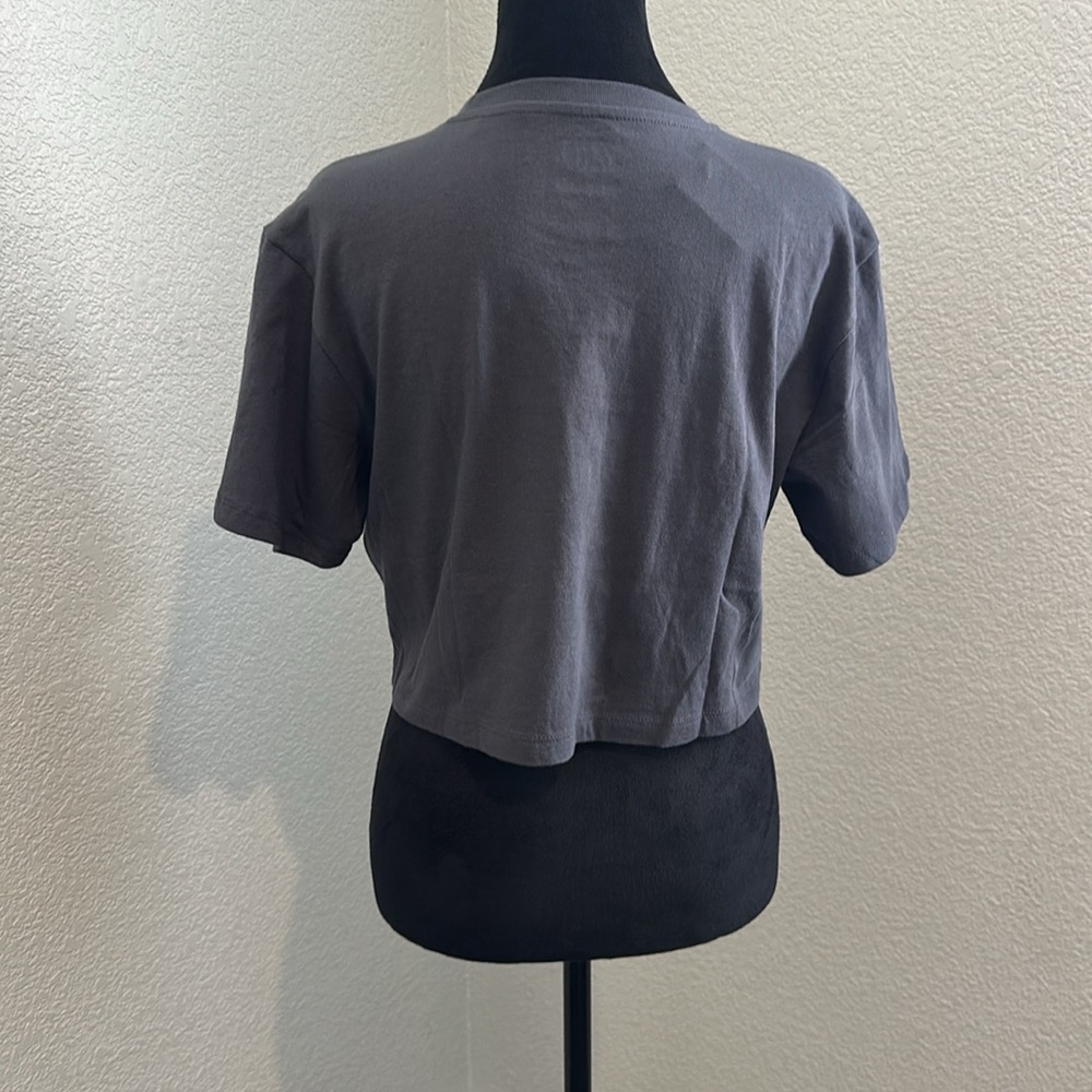 Vans Charcoal Graphic Crop Top - Picture 4 of 6